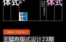 王猛奇版式设计包括夏周杰的版式和胡晓波的logo课程