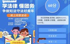 恩平共青团答相关法律知识抽取微信红包 亲测中0.35R