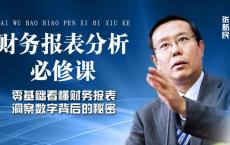 张新民：财务报表分析必修课