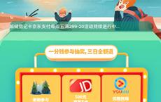 微信钱包邮政卡 支付1分抽腾讯视频优酷会员月卡 京东E卡等