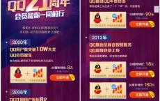 QQ周年庆90元开通普通QQ会员1年 180元开通超级QQ会员1年
