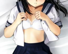 二次元福利动漫图片 二次元黑发萌妹萌萌哒特辑