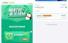 4.8元开豪华绿钻30天