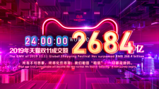 2019年天猫双11全天成交额达2684亿元，创历史新高